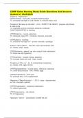 COMP Galen Nursing Study Guide Questions And Answers Graded A&plus; 2025&sol;2026