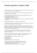 Chapter 3 ADB Exam With Questions and Correct Answers 