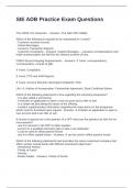 SIE ADB Practice Exam Questions With Correct Answers 