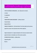 Sgts Course Squad Operations Exam  Questions and Answers 100&percnt; Solved