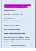 Sgts Course Training Exam Questions  and Verified Answers &vert; Graded A&plus;