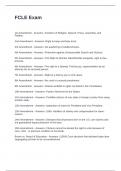 FCLE Exam With Questions and 100&percnt; Verified Answers