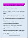 SonicWall SNSA 7 Exam Questions with  100&percnt; Correct Answers &vert; Latest Update