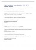 NJ Jurisprudence Exam  Questions With 100&percnt; Verified Answers