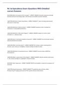 NJ Jurisprudence Exam Questions With Detailed correct Answers