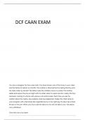 DCF CHILD ABUSE AND NEGLECT &lpar;CAAN&rpar; EXAM QUESTIONS AND ANSWERS SOLVED 100&percnt; CORRECT