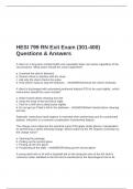 HESI 799 RN Exit Exam &lpar;301-400&rpar; Questions & Answers