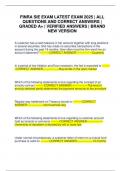FINRA SIE EXAM LATEST EXAM 2025 &vert; ALL QUESTIONS AND CORRECT ANSWERS &vert; GRADED A&plus; &vert; VERIFIED ANSWERS &vert; BRAND NEW VERSION