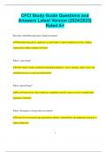CFCI Study Guide Questions and Answers Latest Version &lpar;2024&sol;2025&rpar;  Rated A&plus;