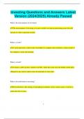 Investing Questions and Answers Latest Version &lpar;2024&sol;2025&rpar; Already Passed