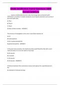CMAS Certification Exam2 Questions 100&percnt; Correct Solutions