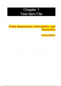 Test Bank For Crisis Assessment&comma; Intervention&comma; and Prevention&comma;4th Edition by Lisa Jackson-Cherry Bradley T&period; Erford