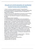 ROLES OF STATE BOARD OF NURSING QUESTIONS AND ANSWERS &period;
