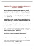 CompTIA A&plus; 1101 EXAM WITH 100&percnt; VERIFIED COMPLETE SOLUTIONS 2025-2026&excl;&excl;