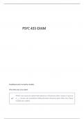 PSYC 435  STUDY EXAM QUESTIONS AND ANSWERS ATHABASCA UNIVERSITY