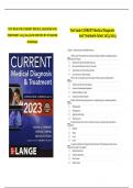 TEST BANK FOR CURRENT MEDICAL DIAGNOSIS AND TREATMENT 2023&sol;2024 62ND EDITION BY BY MAXINE PAPADAKIS UPDATED VERSION
