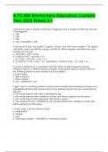 ILTS 305 Elementary Education Content Test 2025 Rated A&plus;