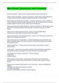 Btm Exam Questions and Answers