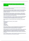 BTM Test Guide Exam Questions and Answers