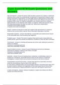 Coast Guard BTM Exam Questions and Answers