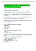USCG Boarding Team Member Exam Questions and Answers