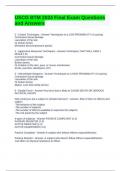 USCG BTM 2024 Final Exam Questions and Answers