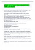 USCG BTM FINAL EXAM QUESTIONS AND ANSWERS