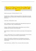 Praxis 5113 Music Content Knowledge Exam Questions with 100&percnt; Correct Answers 2025 Rated A&plus;