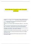 ACAS Best Practice Knowledge Exam 4 questions and answers 100&percnt; verified&sol;2025