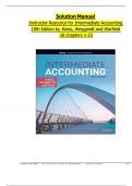 Solution Manual for Intermediate Accounting 18th Edition&comma; by Donald E&period; Kieso&comma; Jerry J&period; Weygandt and Terry D&period; Warfield &period;Chapter 1- 23 &vert; Complete Guide A&plus;