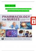 TEST BANK Pharmacology for Nurses-A Pathophysiologic Approach&comma; 7th Edition &lpar;Adams&comma; 2024&rpar;&comma; Chapters 1 - 50