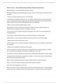 NSG 531 - Exam 1 - Advanced Pharmacology Questions Fully Solved Already Passed 
