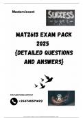 MAT2613 EXAM PACK 2025  &lbrace;DETAILED QUESTIONS AND ANSWERS&rcub;