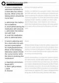 RN VATI PHARMACOLOGY Exam Test Questions And Answers &lpar;2025&rpar; Rn Vati Pharmacology 2019 &lpar; A&plus; Graded 100&percnt; Verified&rpar;