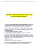 AHA PALS Practice exam questions and  answers well illustrated&period;