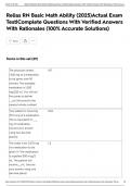 Relias RN Basic Math Ability &lpar;2025&rpar;Actual Exam Test&vert;Complete Questions With Verified Answers With Rationales &lpar;100&percnt; Accurate Solutions&rpar;