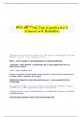 AKA MIP Final Exam questions and  answers well illustrated