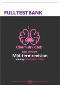      FULL TEST BANK  for Chemistry Mid-term Exam
