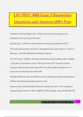 LSU PSYC 4008 Exam 3 Baumeister Questions and Answers 100&percnt; Pass