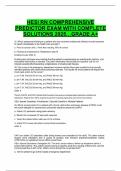 HESI RN COMPREHENSIVE PREDICTOR EXAM WITH COMPLETE SOLUTIONS 2025…GRADE A+
