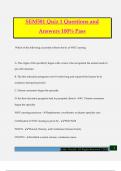 SEM581 Quiz 1 Questions and Answers 100&percnt; Pass