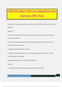 SEM 581 Quiz 1 Review Questions and Answers 100&percnt; Pass