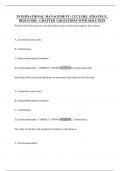 INTERNATIONAL MANAGEMENT&colon; CULTURE&comma; STRATEGY&comma;  BEHAVIOR - CHAPTER 3 QUESTIONS WITH SOLUTION 