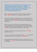 NREMT EMT COGNITIVE FINAL EXAM&vert;&vert; LATELY  UPDATED QUESTIONS AND 100&percnt; CORRECT  ANSWERS ALREADY GRADED A&plus;&vert;&vert; LATEST AND  COMPLETE UPDATE 2025 WITH VERIFIED  SOLUTIONS&vert;&vert; ASSURED PASS&excl;&excl;&excl;