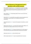 Natural Resource Management  Tests Bundle Set