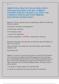 NREMT FINAL PRACTICE EXAM 2025&vert;&vert; LATELY  UPDATED QUESTIONS AND 100&percnt; CORRECT  ANSWERS ALREADY GRADED A&plus;&vert;&vert; LATEST AND  COMPLETE UPDATE 2025 WITH VERIFIED  SOLUTIONS&vert;&vert; ASSURED PASS&excl;&excl;&excl;