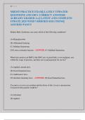 NREMT EMT COGNITIVE FINAL EXAM&vert;&vert; NREMT EXAM&vert;&vert; NREMT FINAL EXAM&vert;&vert; LATELY UPDATED QUESTIONS AND 100&percnt; CORRECT ANSWERS ALREADY GRADED A&plus;&vert;&vert; LATEST AND COMPLETE UPDATE 2025 WITH VERIFIED SOLUTIONS&vert;&vert; ASSURED PASS&excl;&excl;&excl;