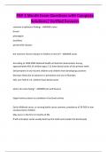 FNP 2 Mouth Exam Questions with Complete Solutions&vert; Verified Answers