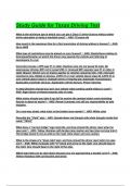 Study Guide for Texas Driving Test Questions and Answers 2025&sol;2026&lpar; A&plus; GRADED 100&percnt; VERIFIED&rpar;&period;