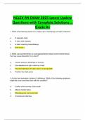NCLEX RN EXAM 2025 Latest Update Questions with Complete Solutions &hellip; Grade A&plus;